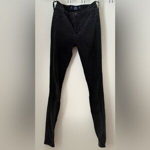 Hollister jeans black elastic